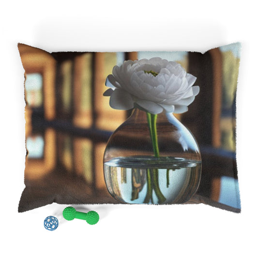 Pet Bed White Peony glass vase 3