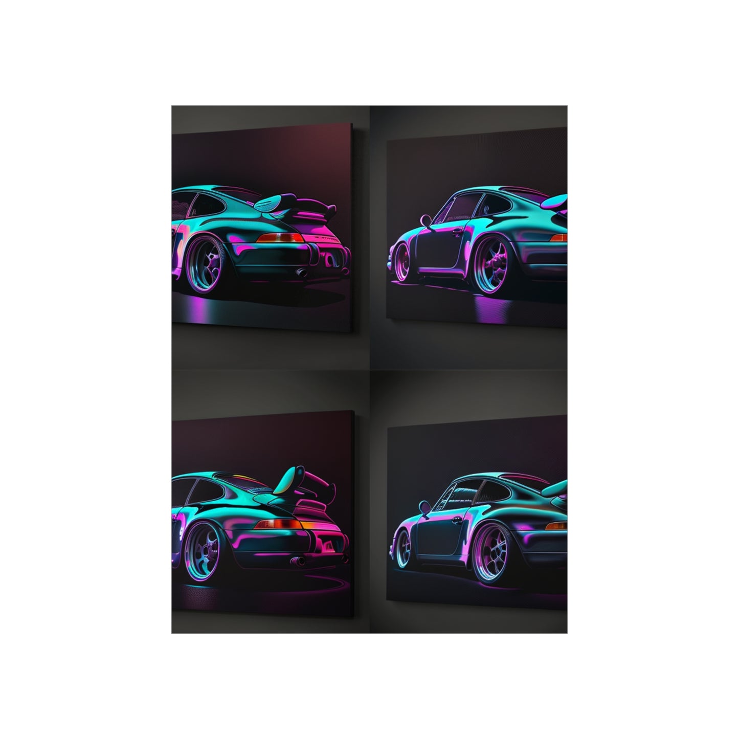 Premium Matte Vertical Posters Porsche Purple 5