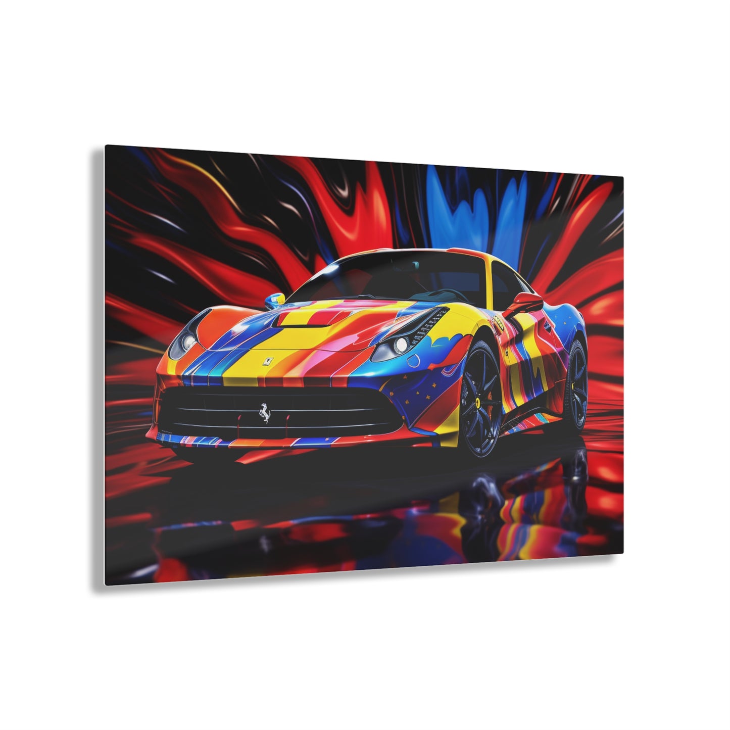 Acrylic Prints Hyper Colorfull Ferrari 1