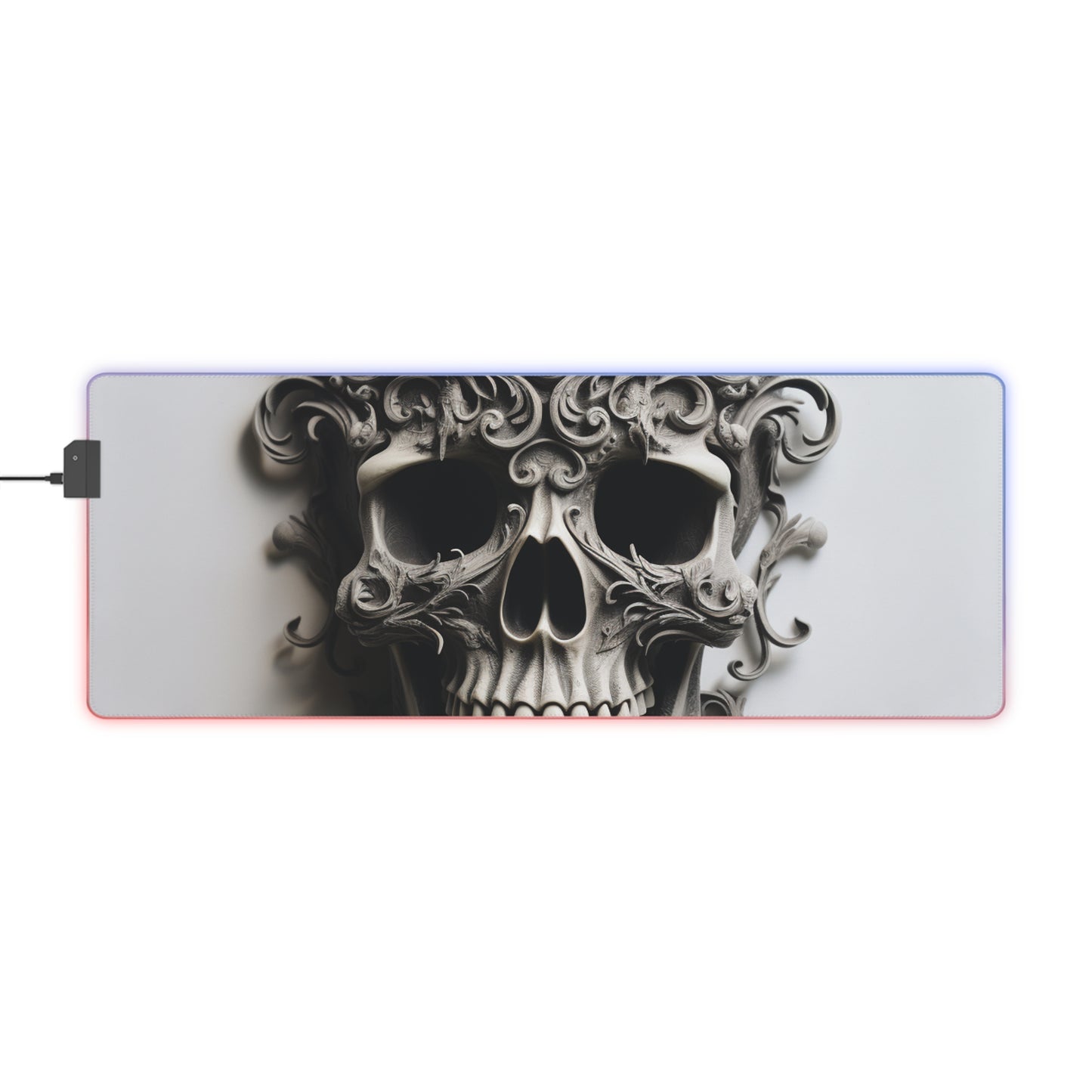 LED Gaming Mouse Pad Skull Treble Clef 2