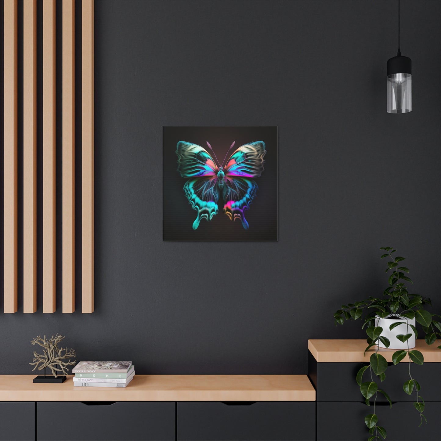 Canvas Gallery Wraps Neon Butterfly Fusion 3