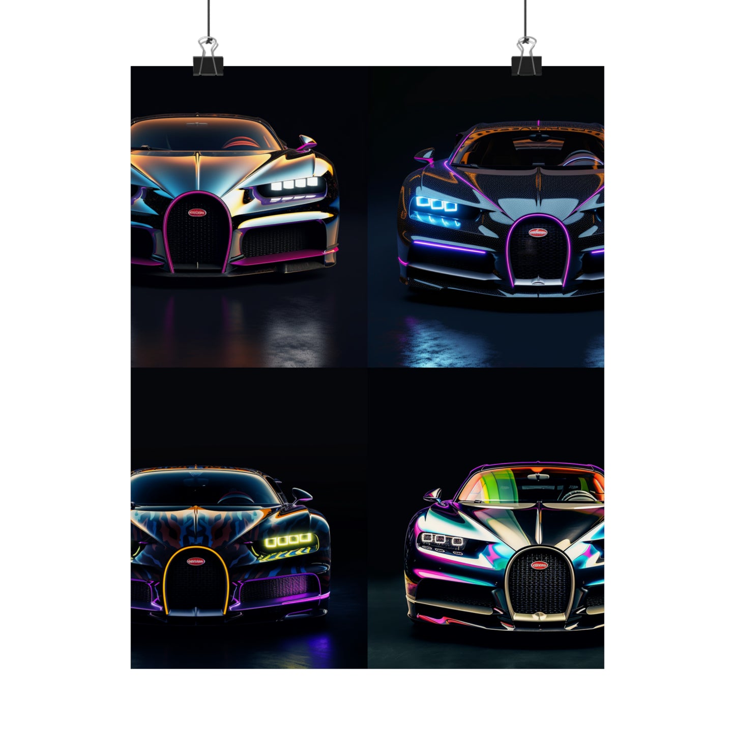 Premium Matte Vertical Posters Hyper Bugatti Chiron 5