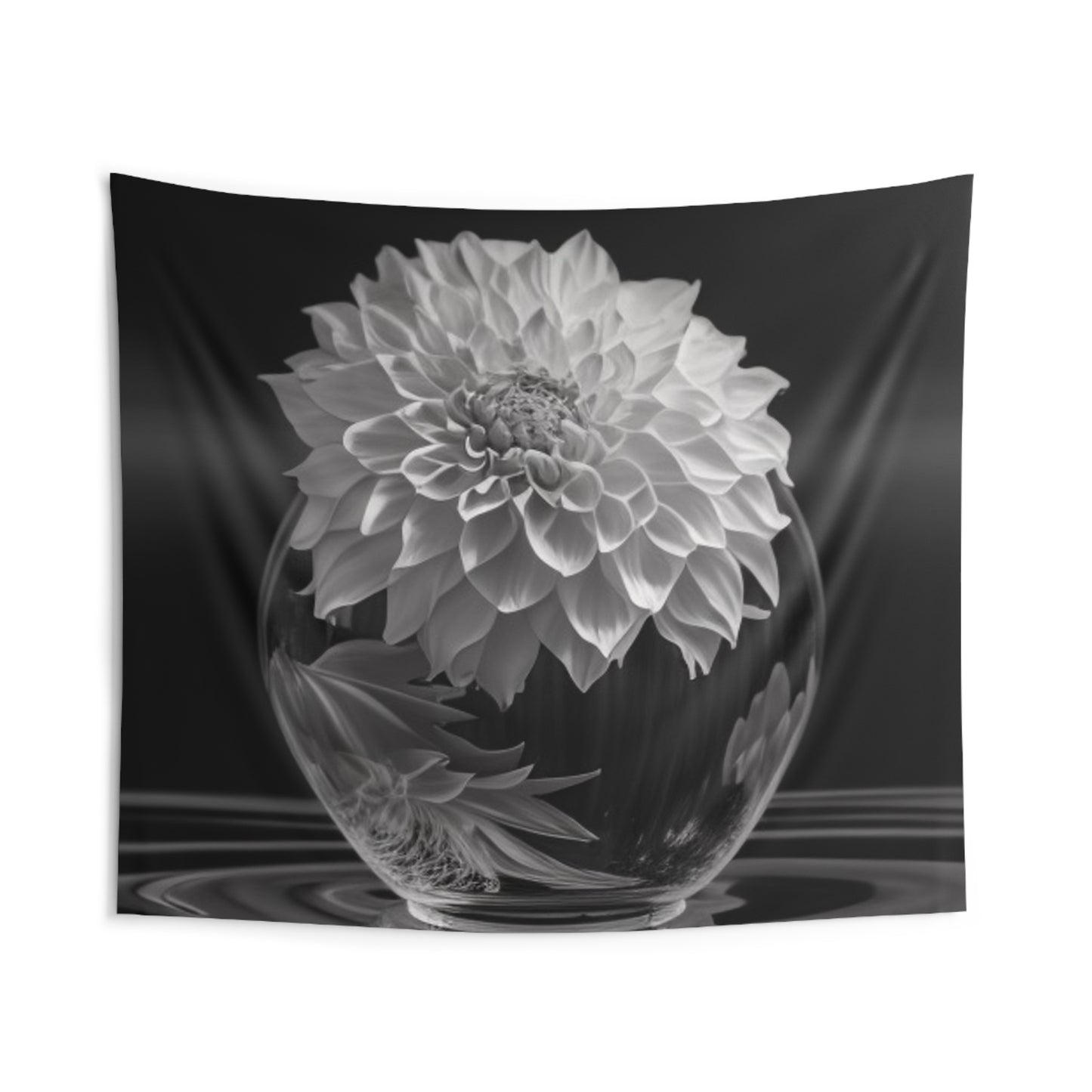 Indoor Wall Tapestries White Dahlia 1