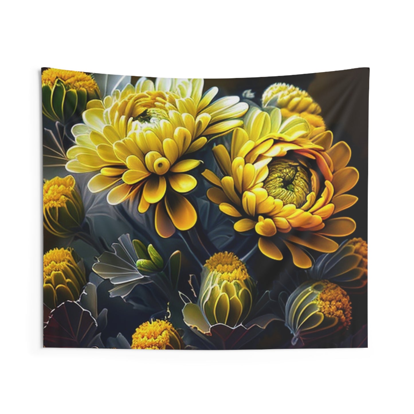 Indoor Wall Tapestries Yellow Hermosas Flores Amarillas 4