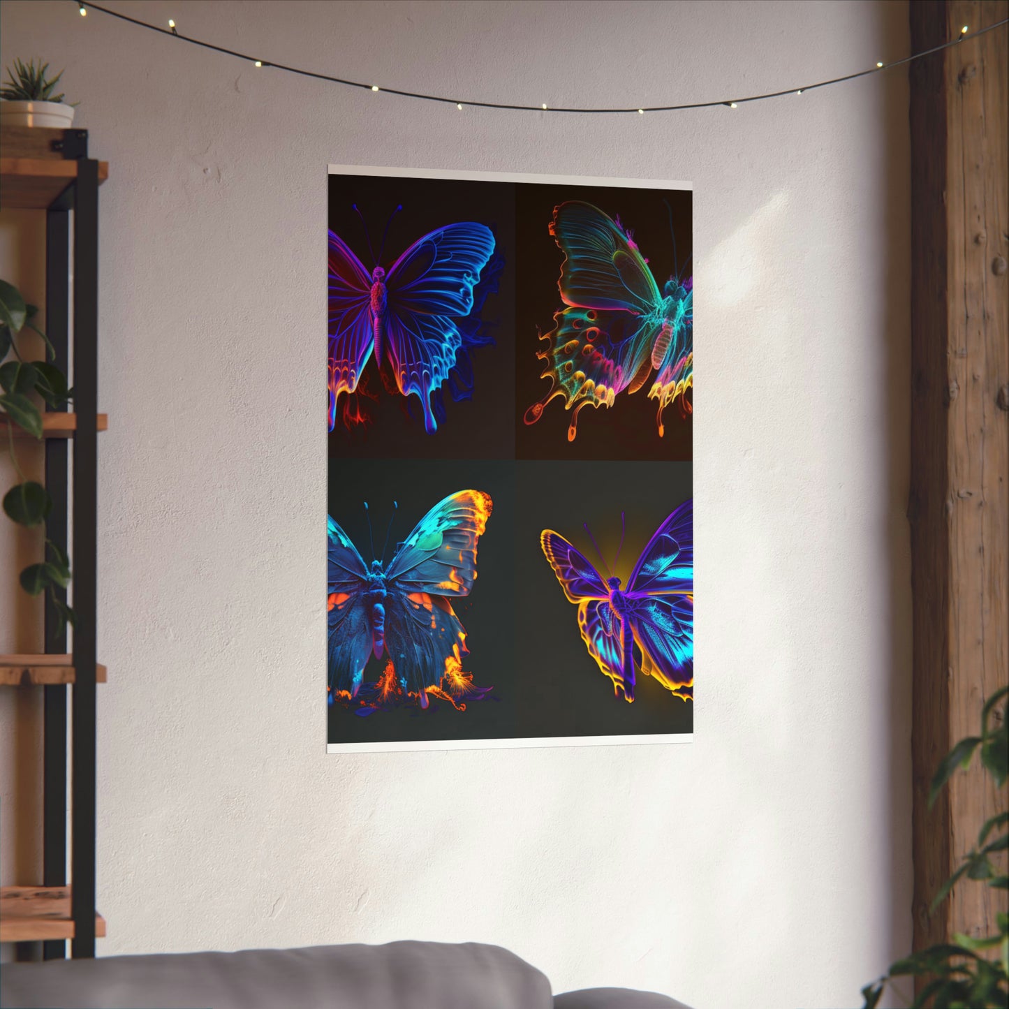 Premium Matte Vertical Posters Thermal Butterfly 5