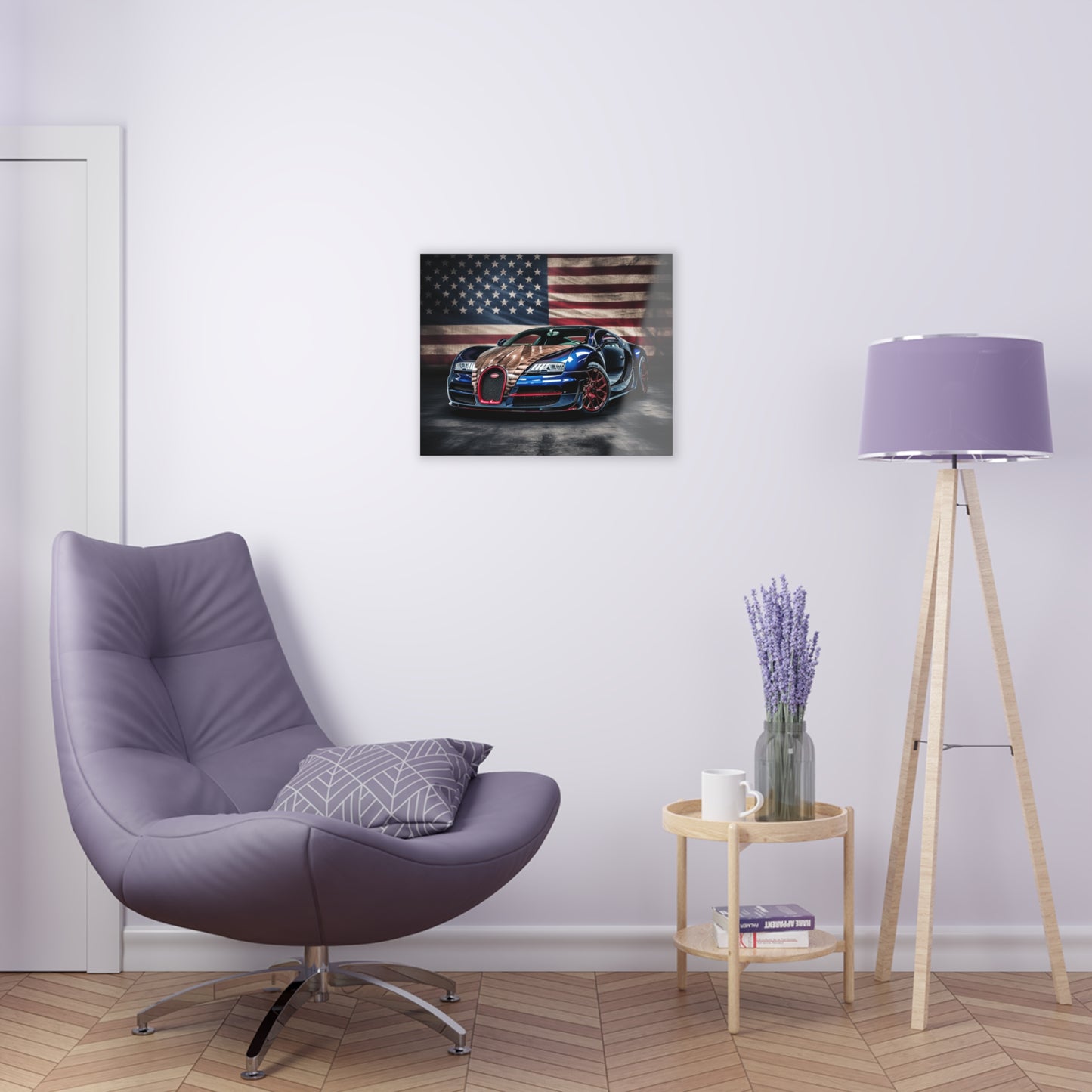 Acrylic Prints Bugatti American Flag 4