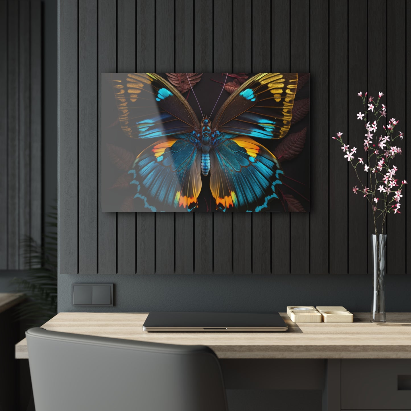 Acrylic Prints Neon Butterfly Flair 1