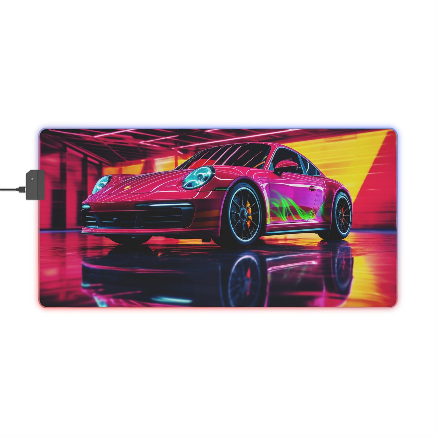 LED Gaming Mouse Pad Macro Porsche 3