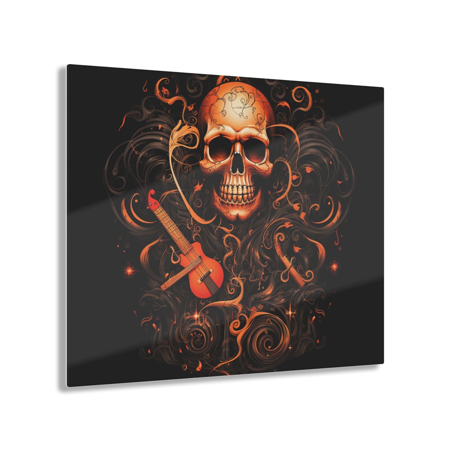 Acrylic Prints Skull Treble Clef 4