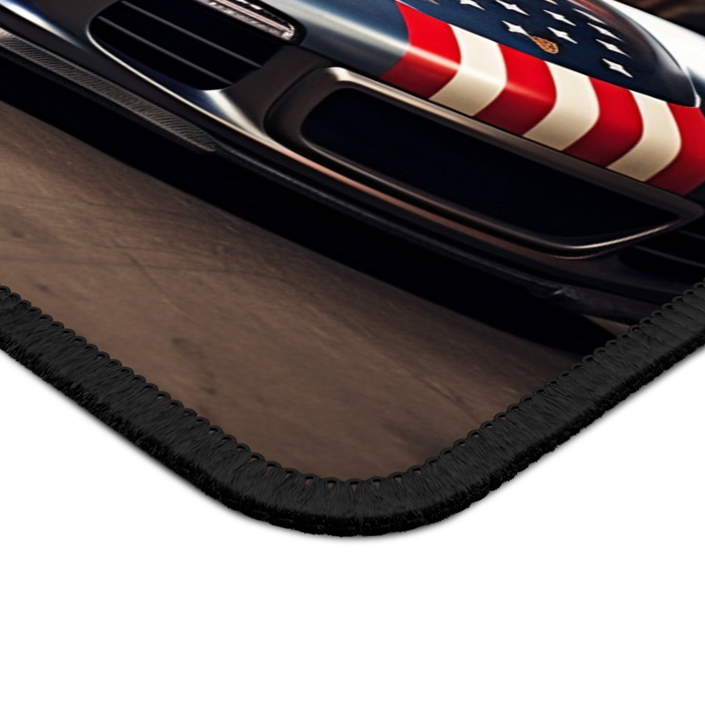 Gaming Mouse Pad  American Flag Porsche 1