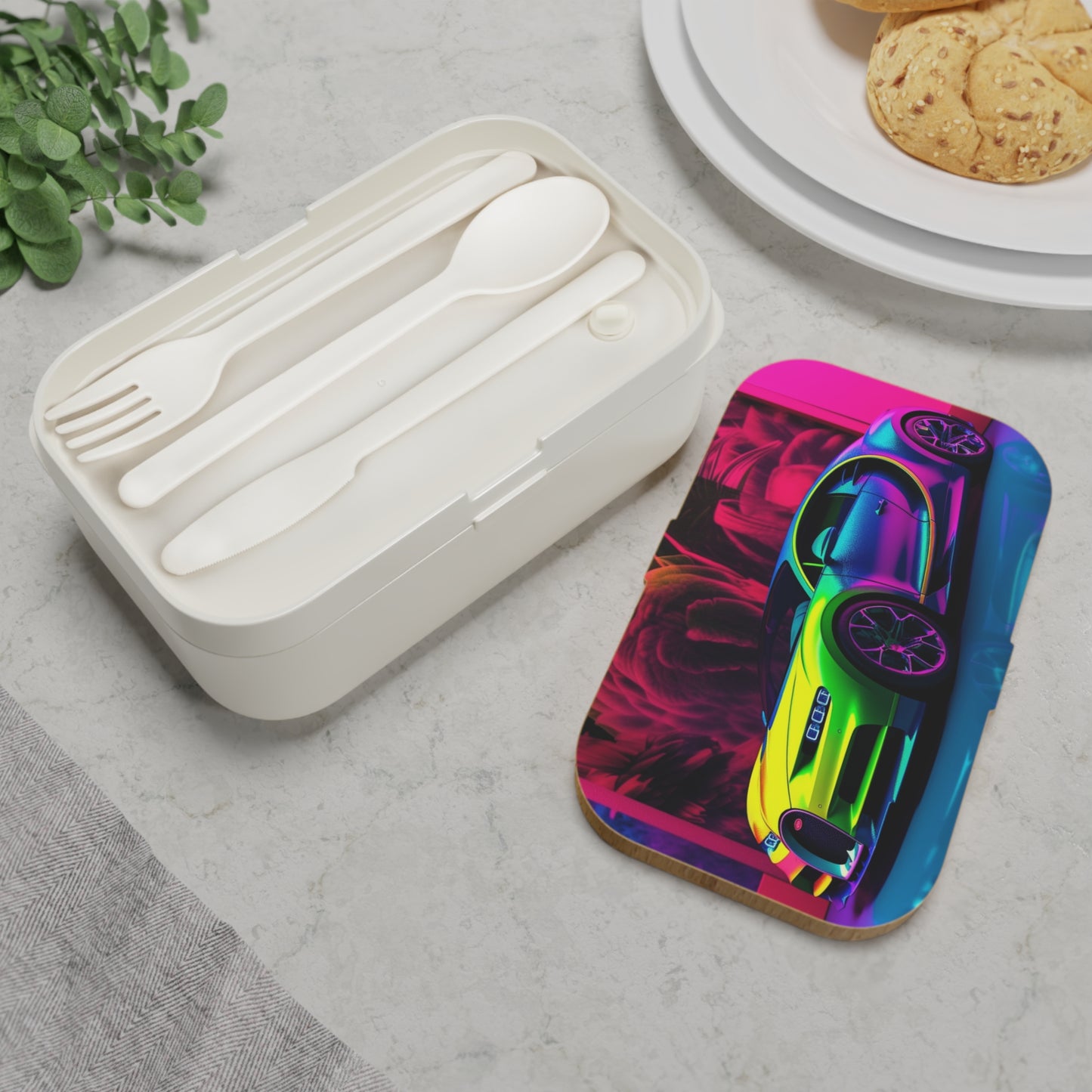 Bento Lunch Box Florescent Bugatti Flair 1