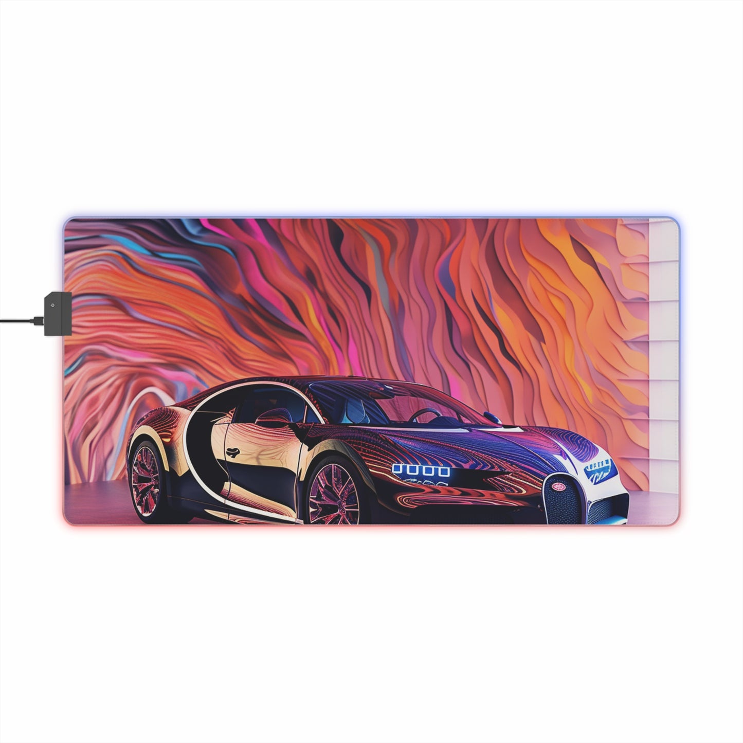 LED Gaming Mouse Pad Bugatti Abstract Flair 4