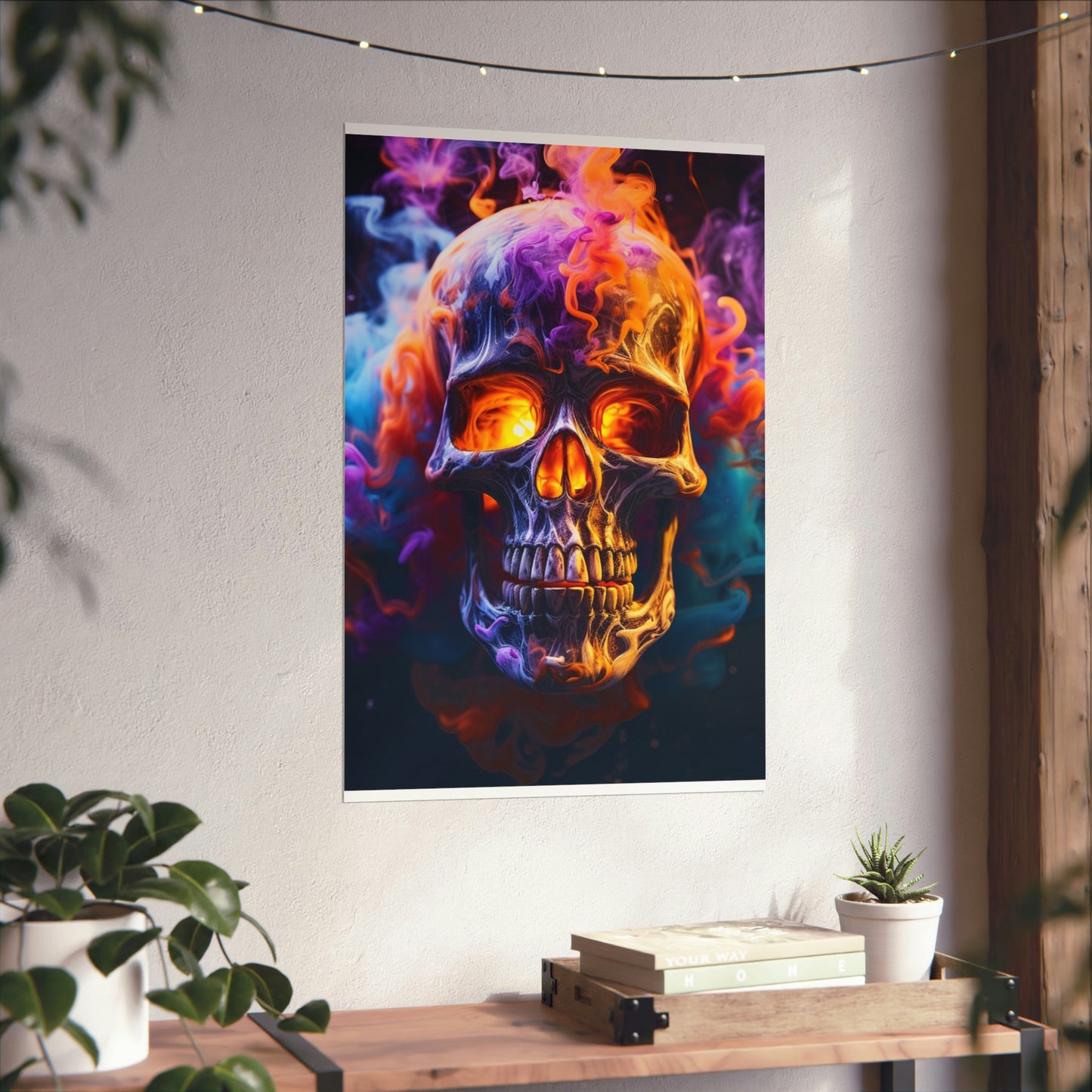 Premium Matte Vertical Posters Macro Skull 2