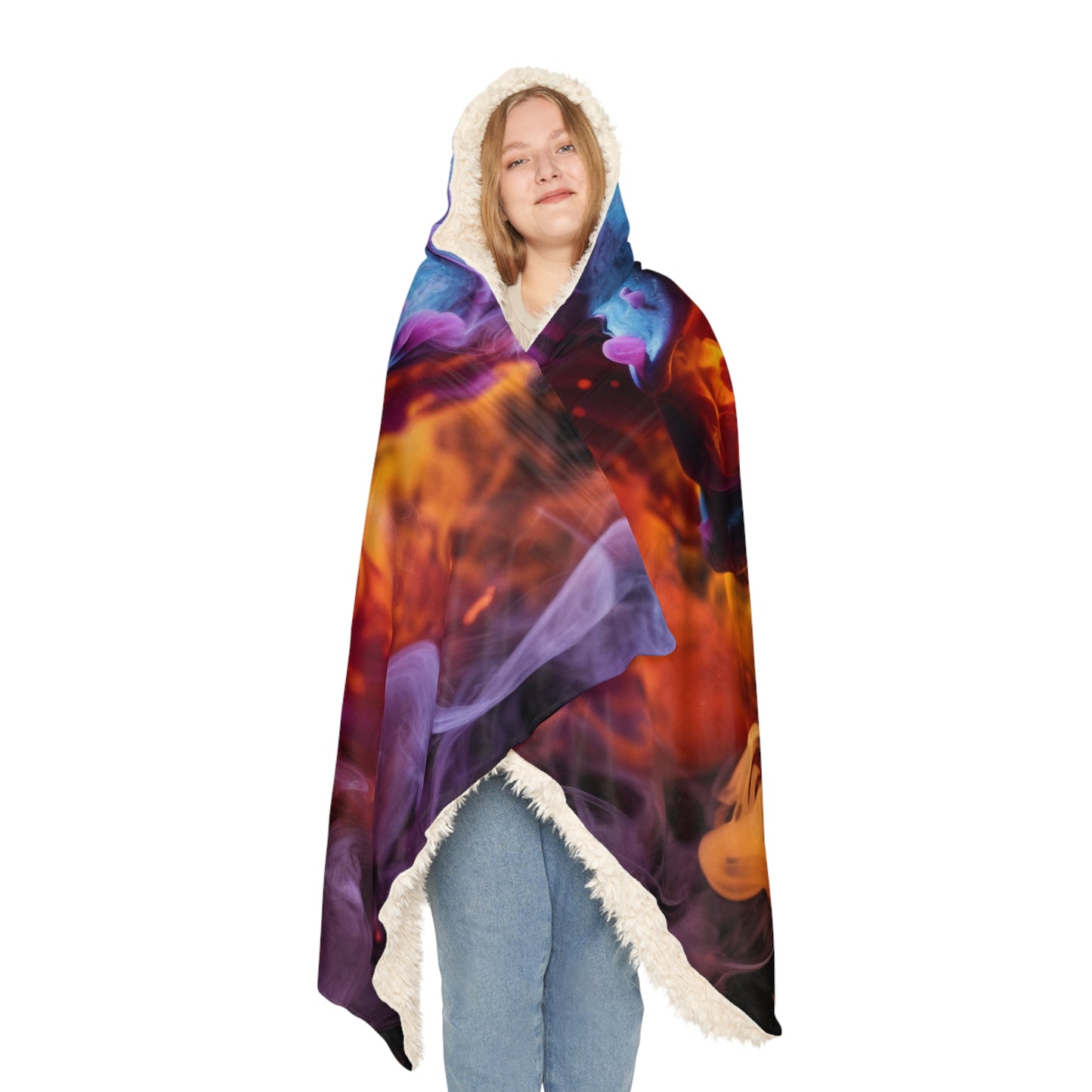 Snuggle Hooded Blanket Macro Skull 3