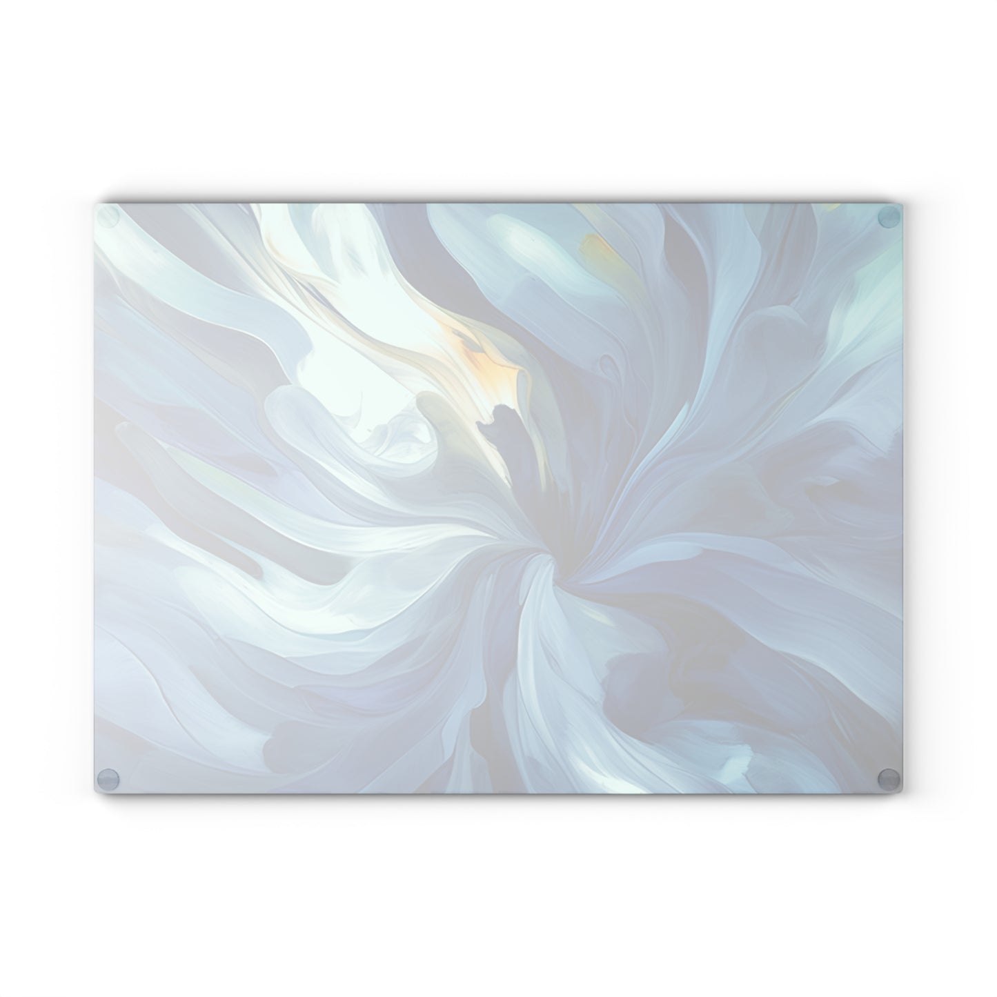 Glass Cutting Board Blue Tluip Abstract 4