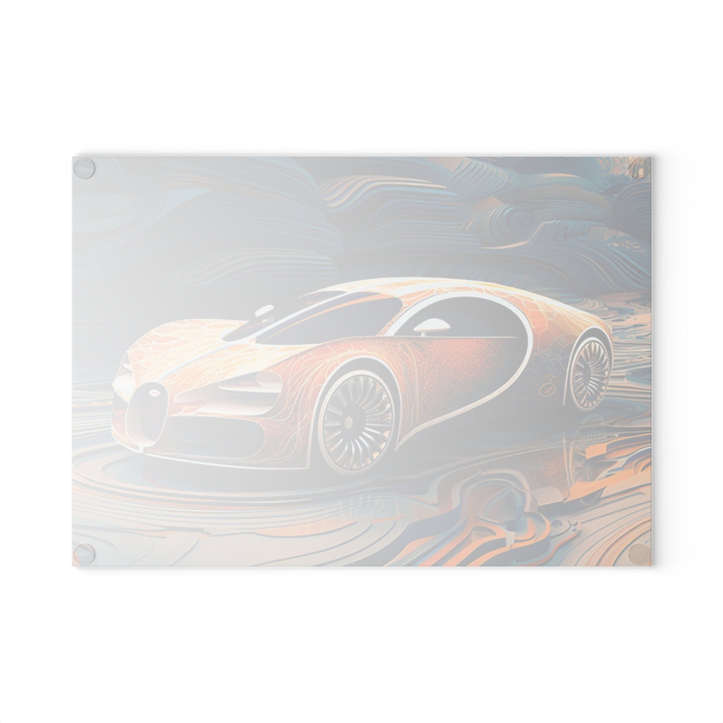 Glass Cutting Board Bugatti Abstract Flair 1