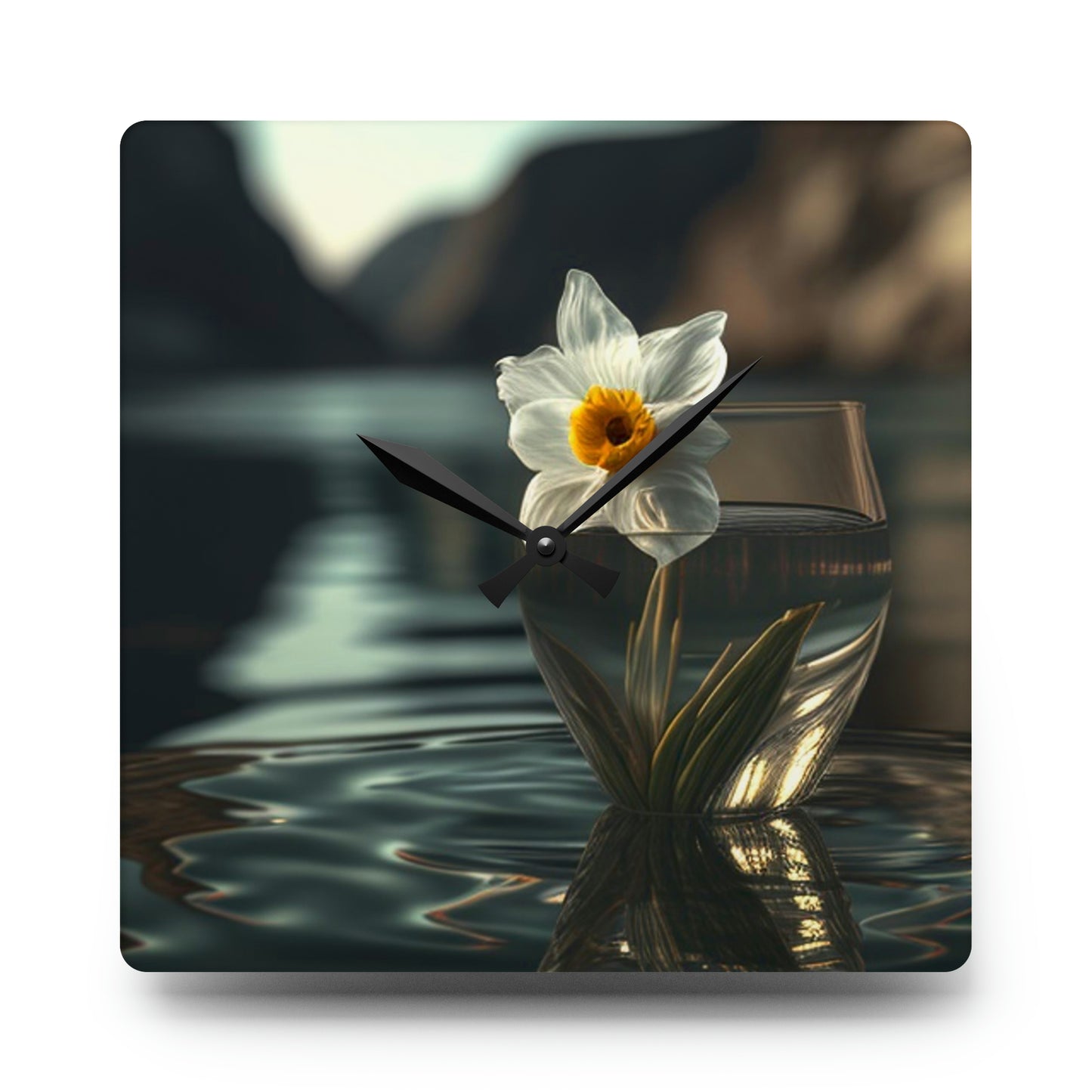 Acrylic Wall Clock Daffodil 2