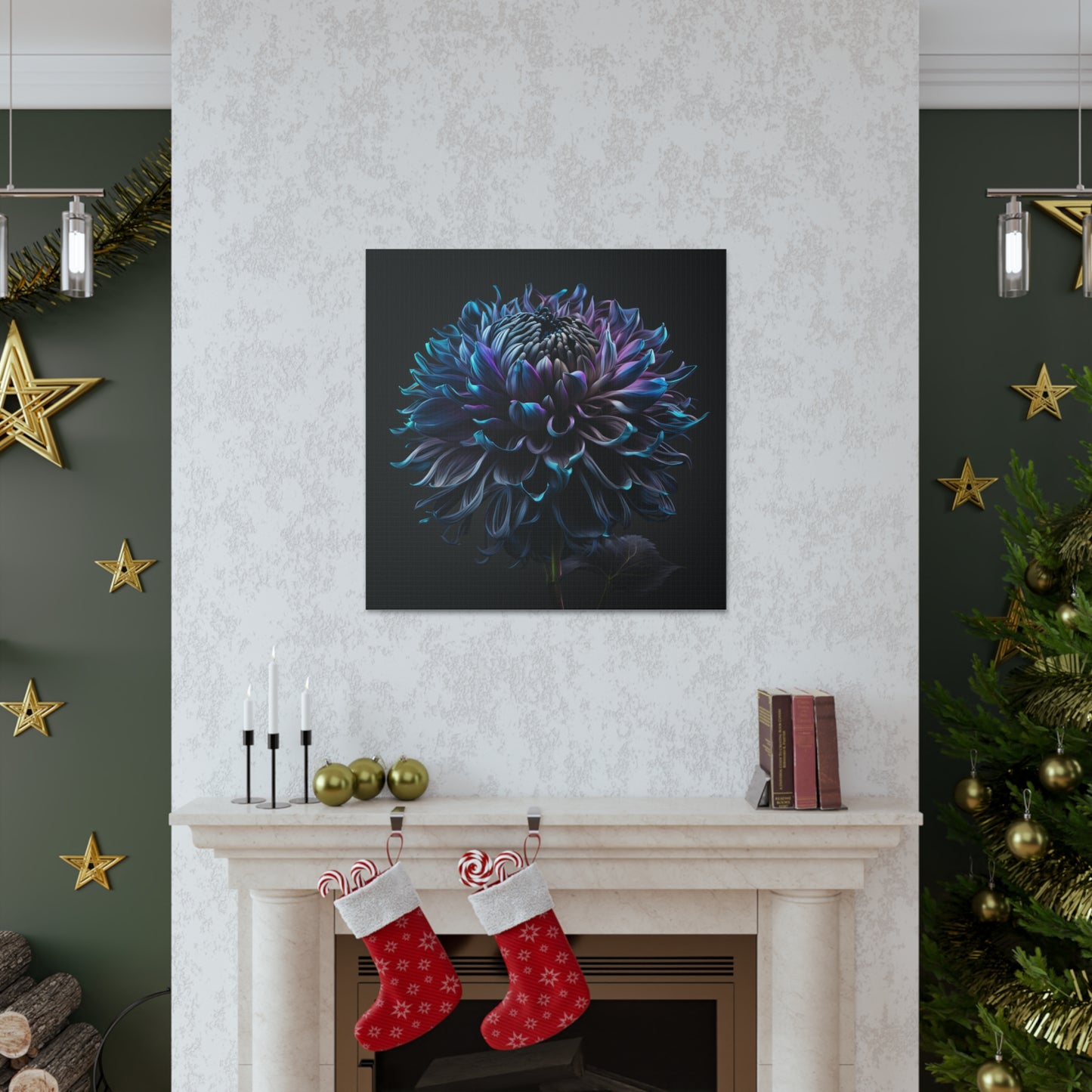 Canvas Gallery Wraps Dahlia Purple 3