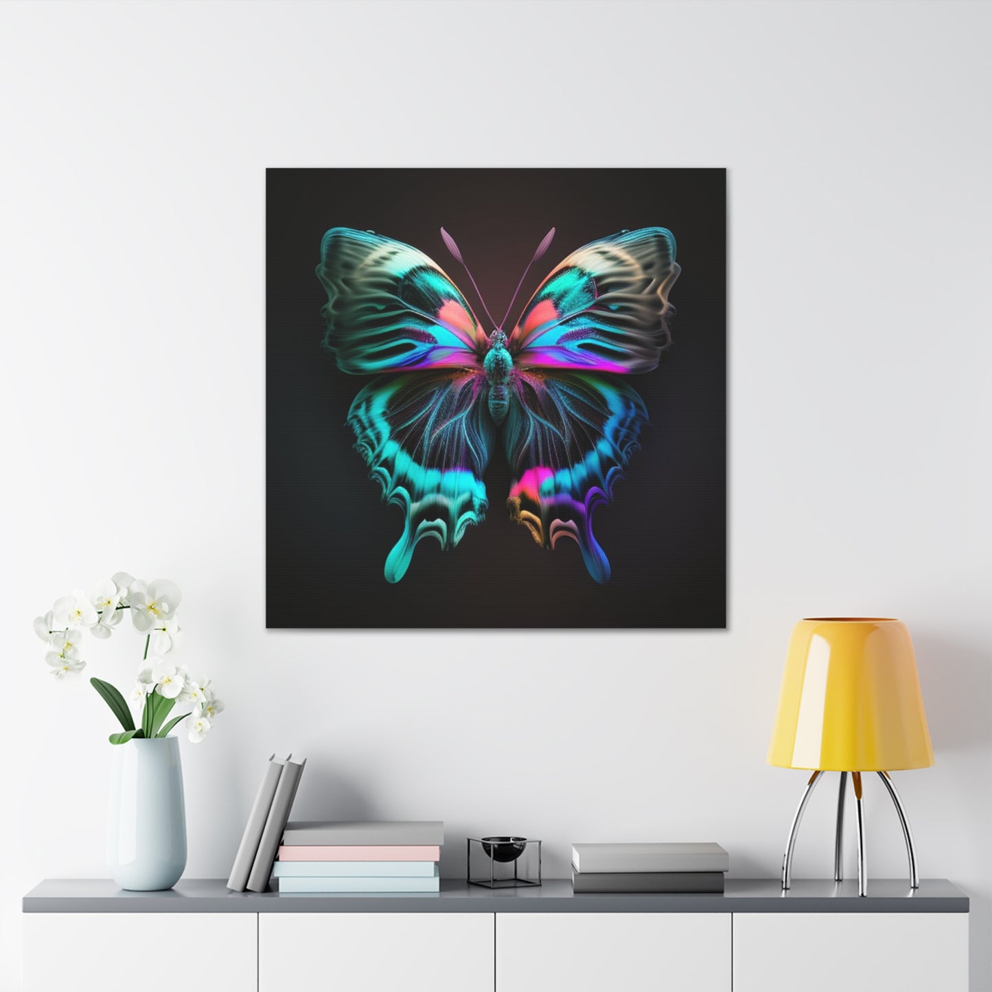 Canvas Gallery Wraps Neon Butterfly Fusion 3