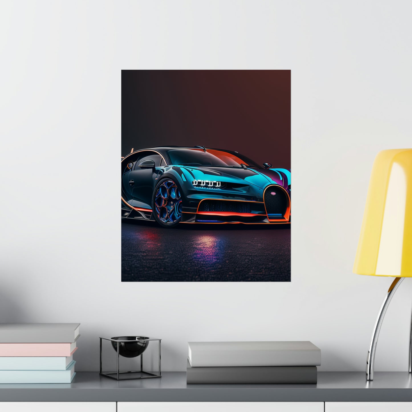 Premium Matte Vertical Posters Bugatti Chiron Super 1