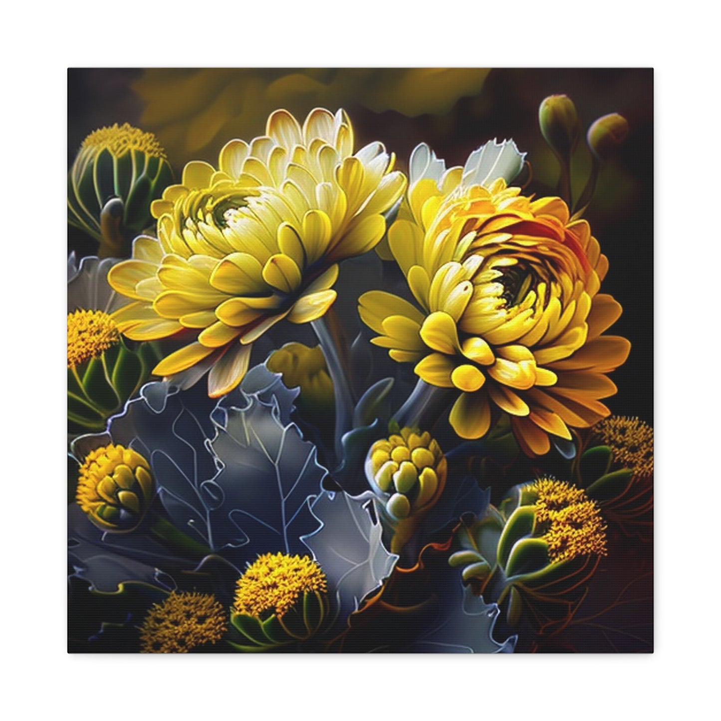 Canvas Gallery Wraps Yellow Hermosas Flores Amarillas 1