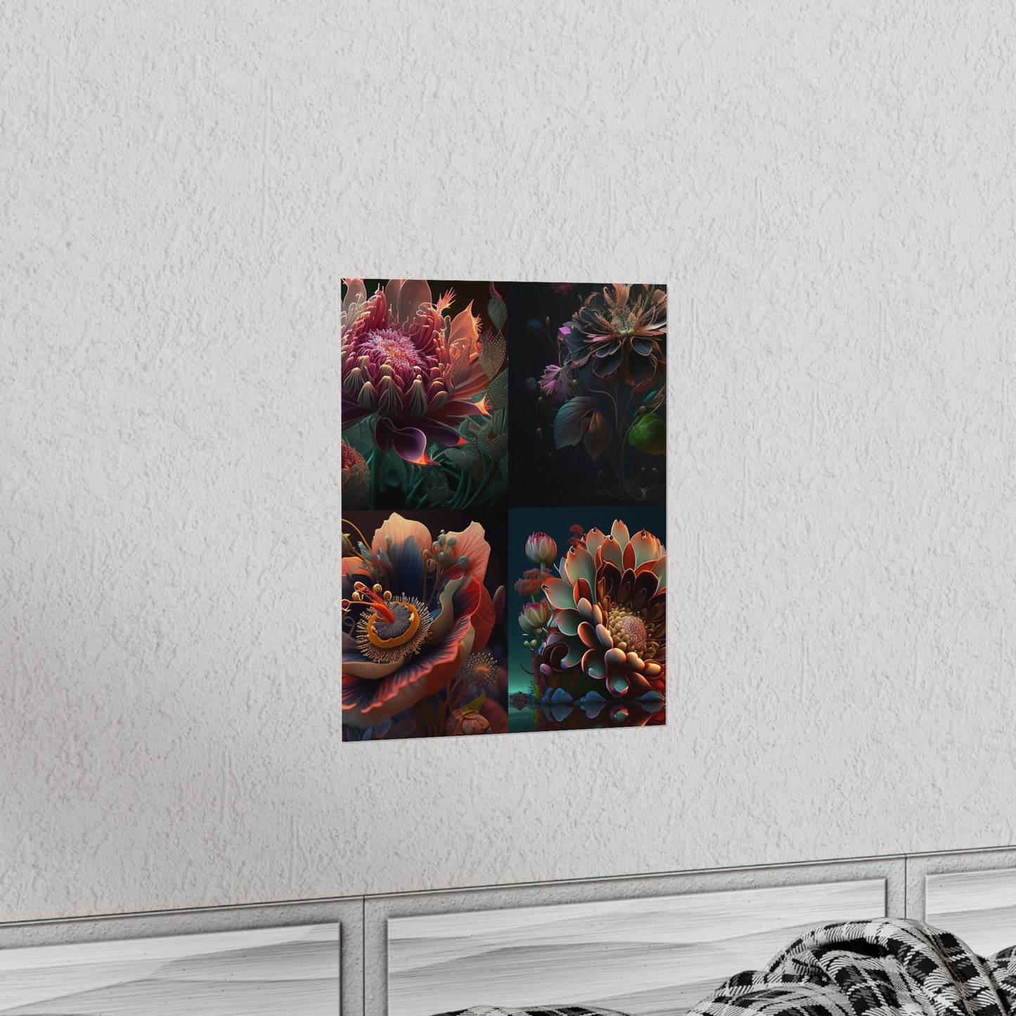 Premium Matte Vertical Posters Flower Arangment 5