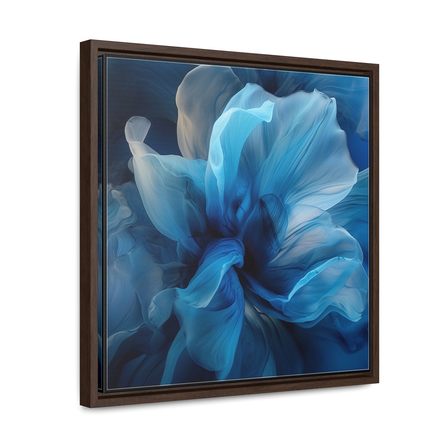 Gallery Canvas Wraps, Square Frame Blue Tluip Abstract 2