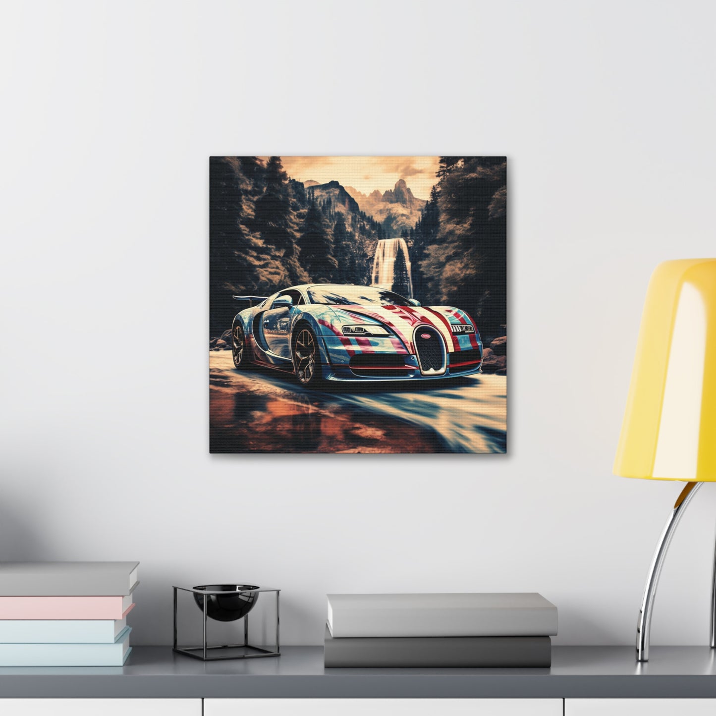 Canvas Gallery Wraps Bugatti Waterfall 1