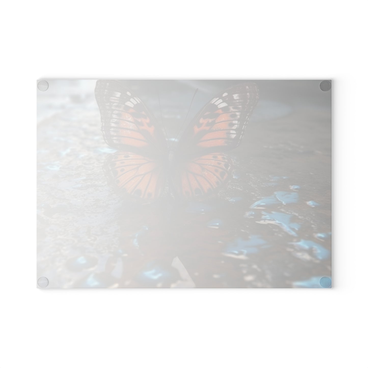 Glass Cutting Board Water Butterfly Street 2