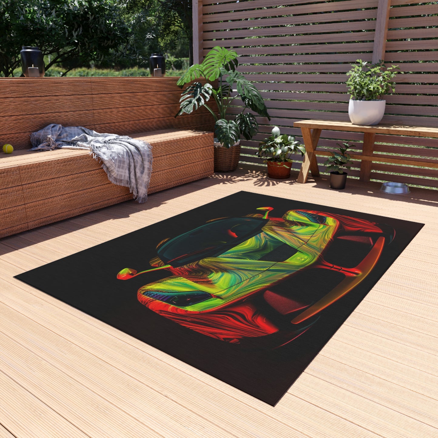 Outdoor Rug  Ferrari Neon 1