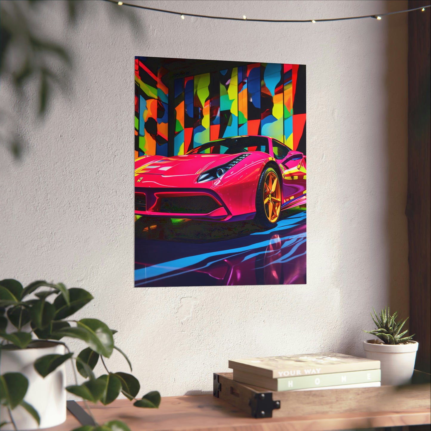 Premium Matte Vertical Posters Ferrari Flair Macro 1