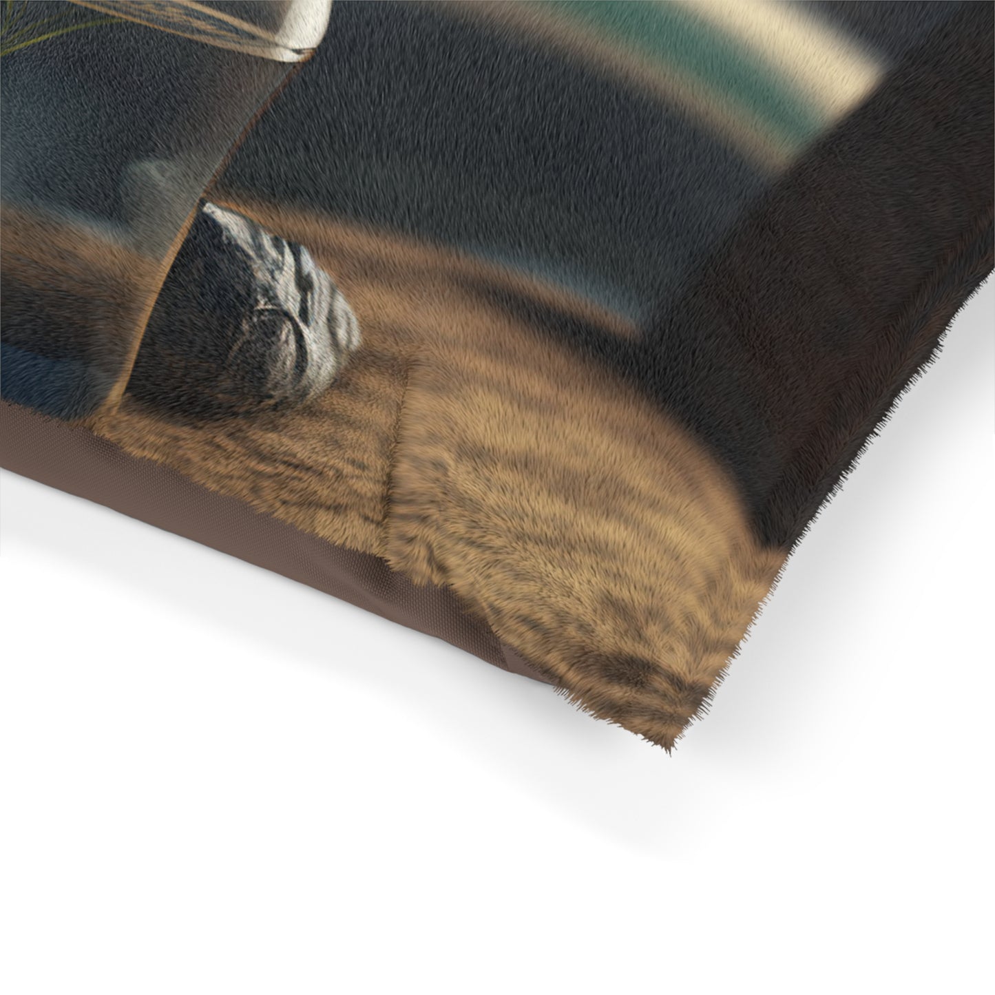 Pet Bed Yellow Hibiscus Wood 4