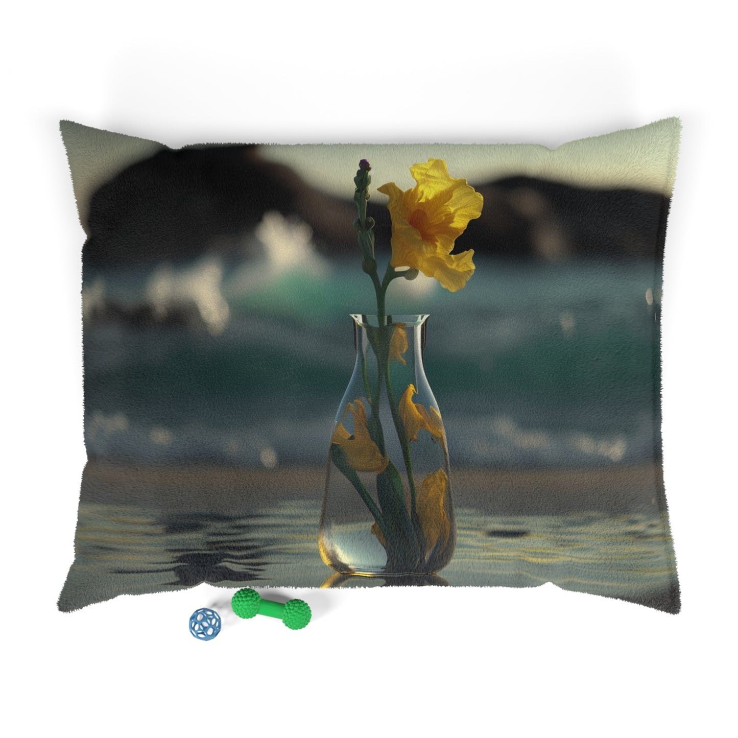 Pet Bed Yellow Gladiolus glass 2