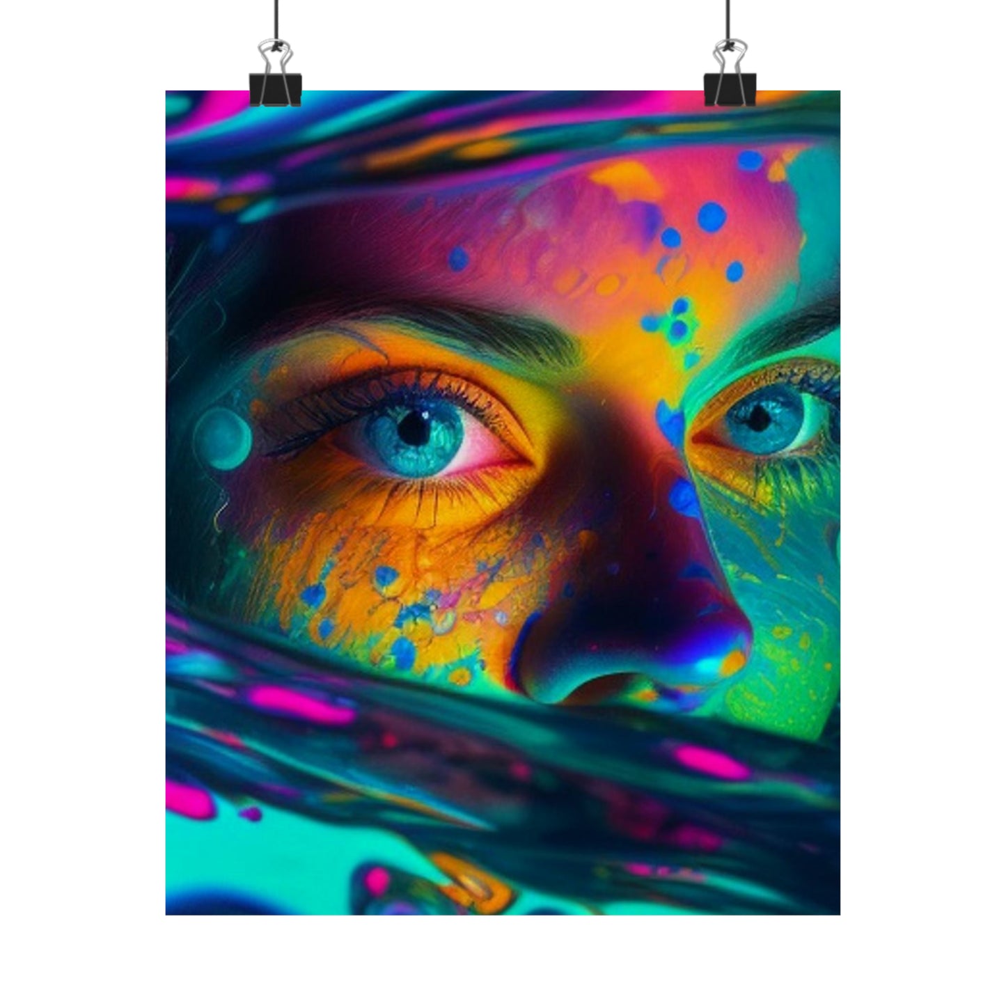 Premium Matte Vertical Posters Florescent Glow 3