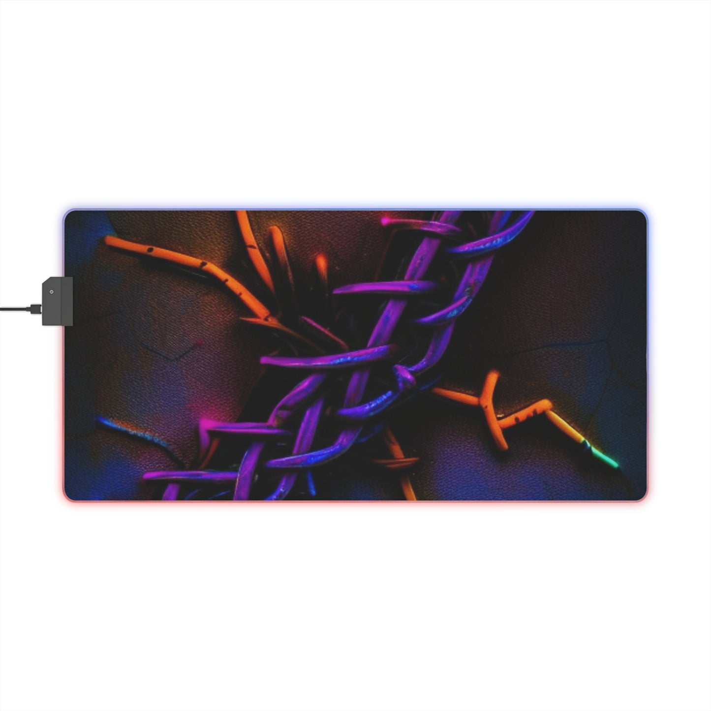 LED Gaming Mouse Pad Macro Neon Barbs 2