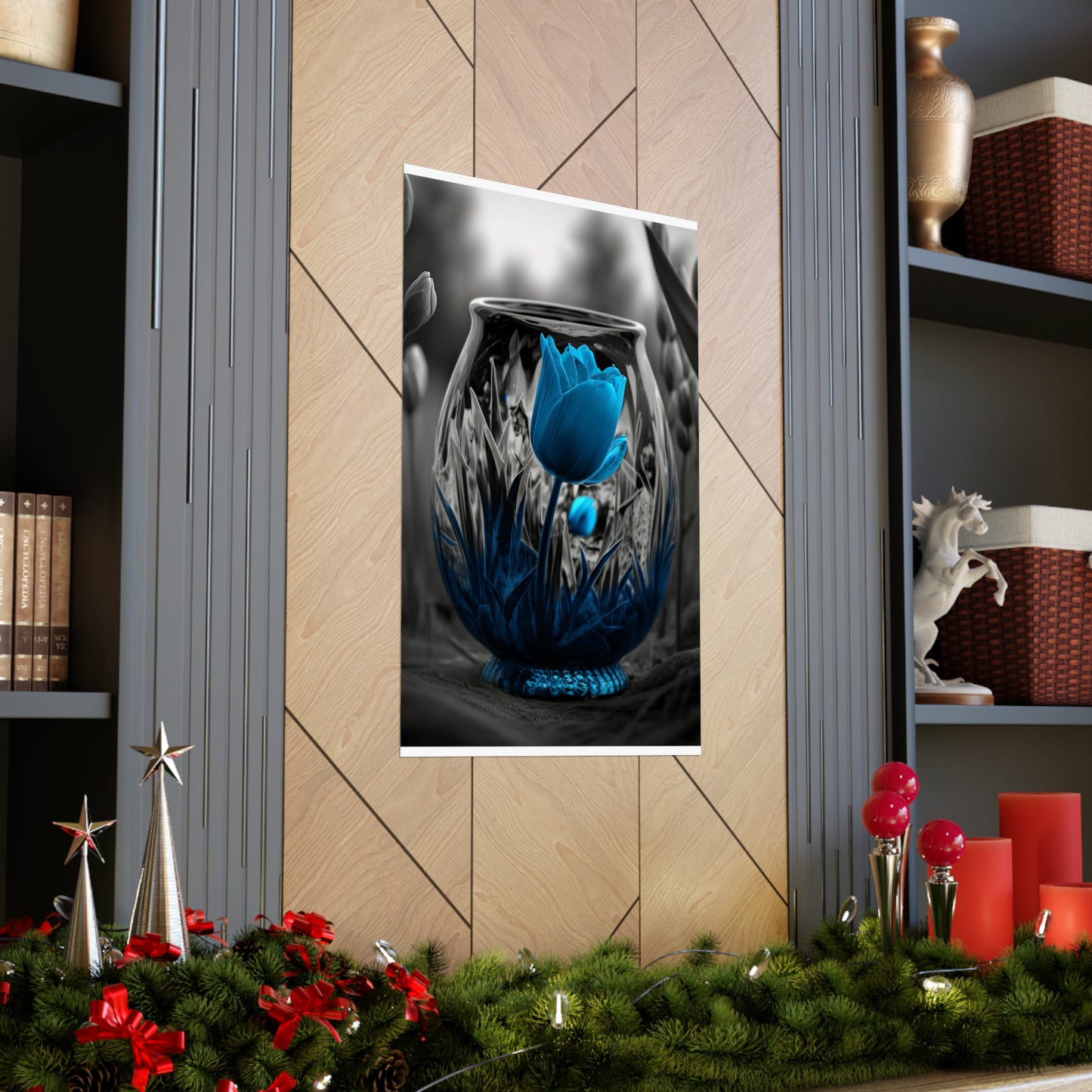 Premium Matte Vertical Posters Tulip Blue 6