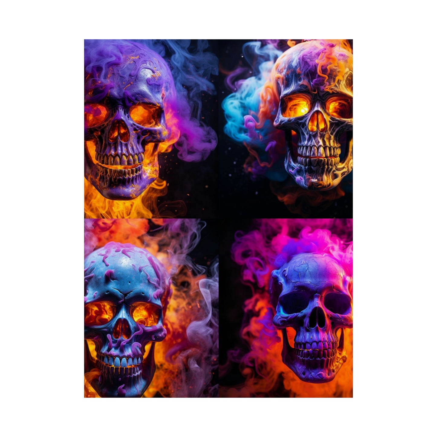 Premium Matte Vertical Posters Macro Skull 5