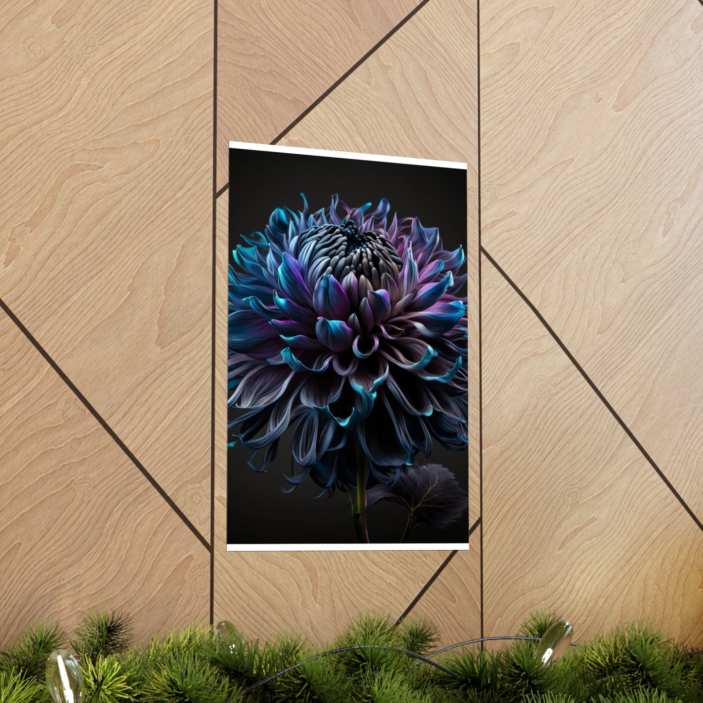 Premium Matte Vertical Posters Dahlia Purple 3