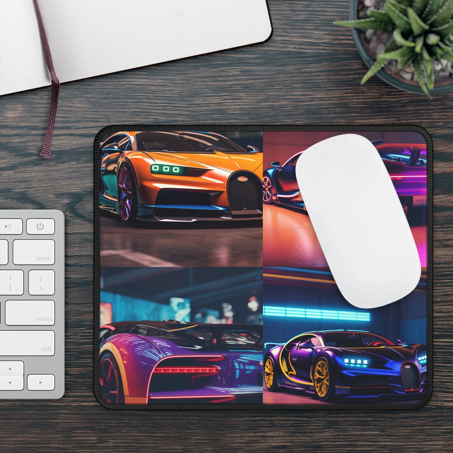 Gaming Mouse Pad  Hyper Bugatti Neon Chiron 5