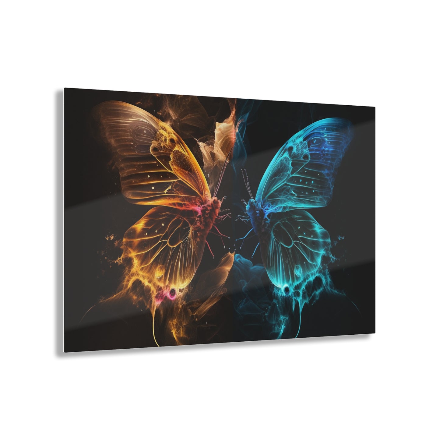 Acrylic Prints Kiss Neon Butterfly 9