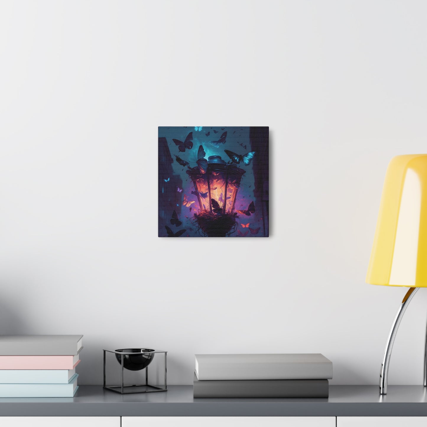 Canvas Gallery Wraps Street Light Butterfly 3