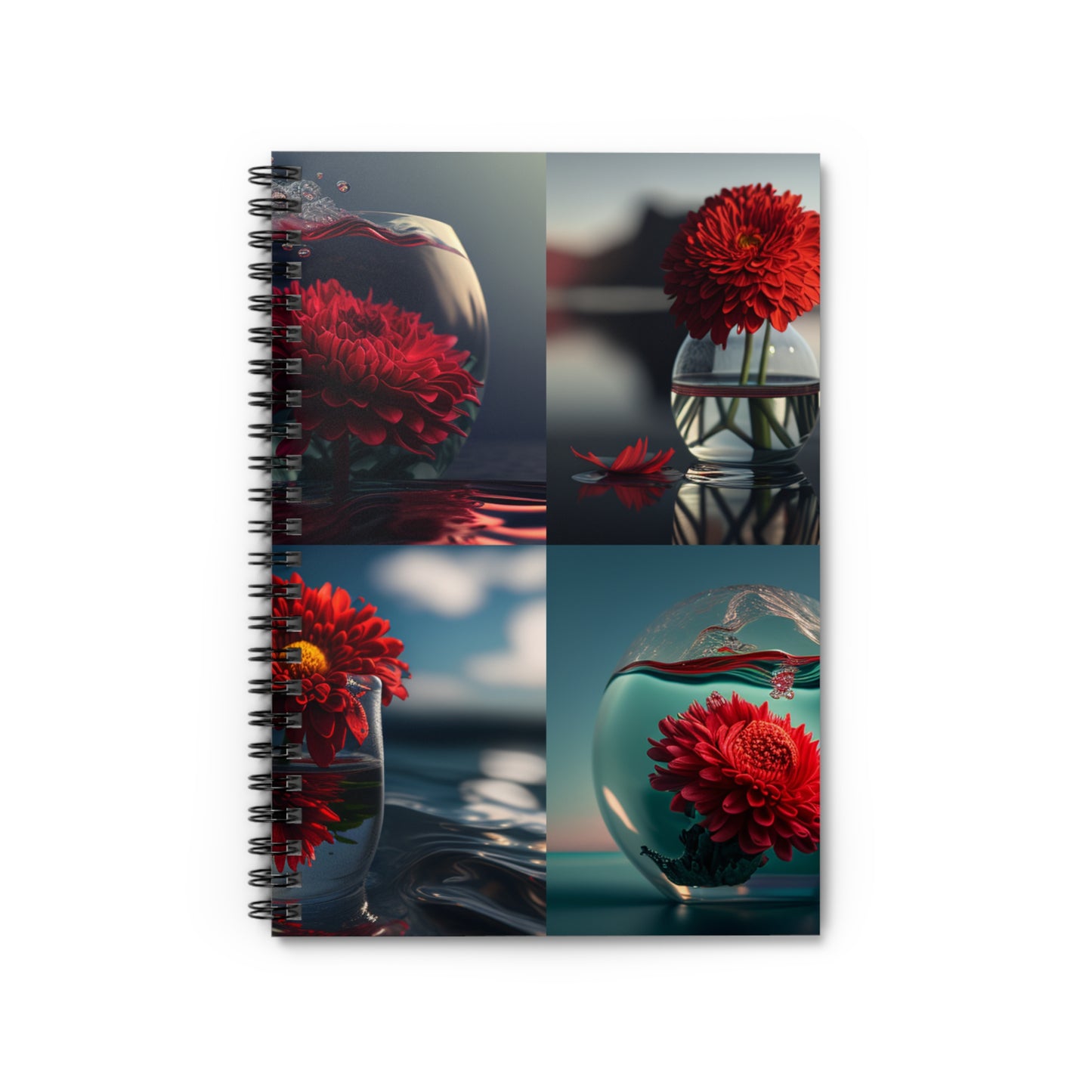 Spiral Notebook - Ruled Line Chrysanthemum 5