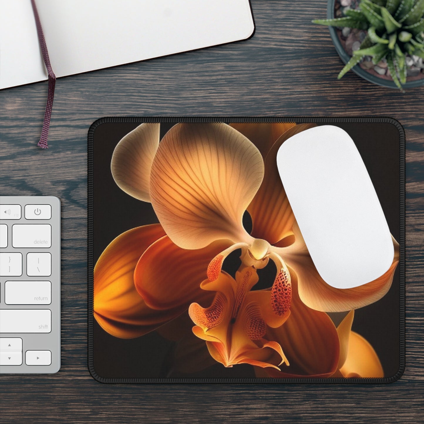 Gaming Mouse Pad  Orange Orchid 2