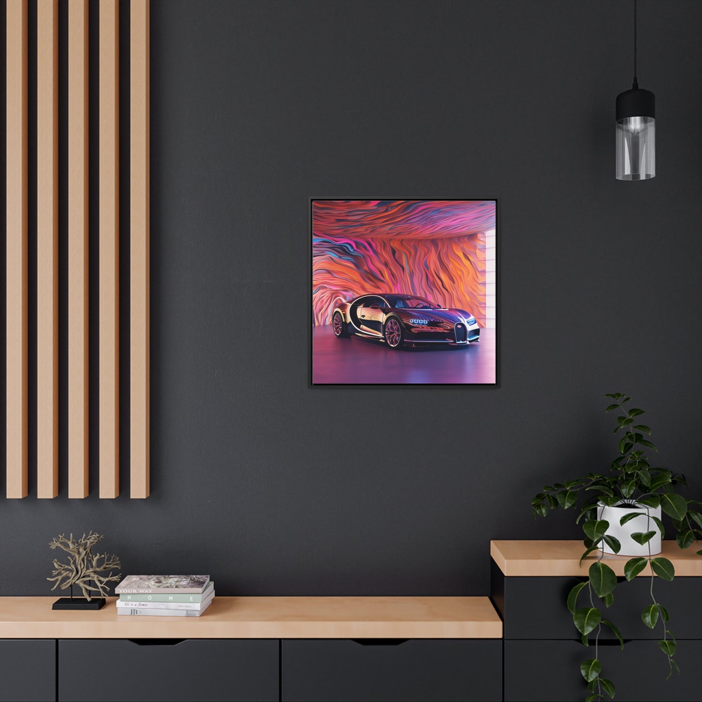 Gallery Canvas Wraps, Square Frame Bugatti Abstract Flair 4