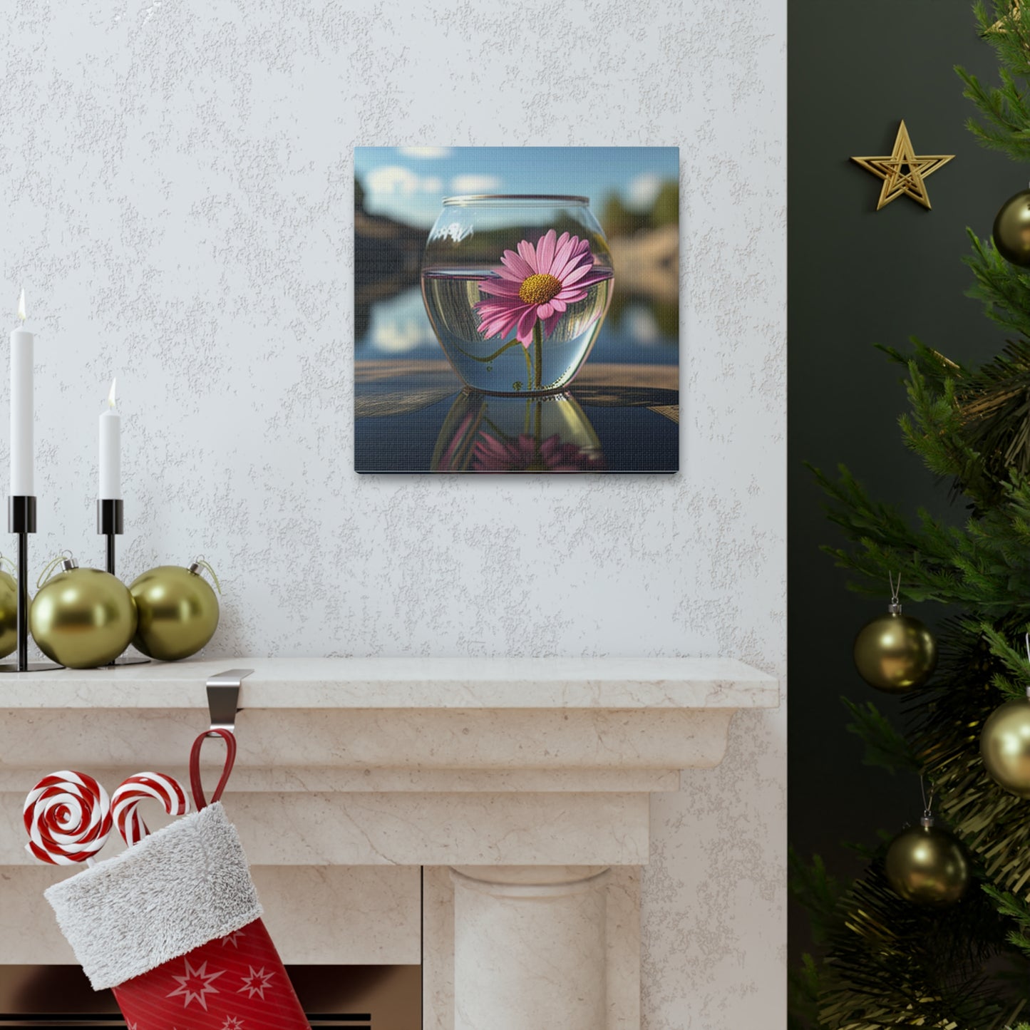 Canvas Gallery Wraps Pink Daisy 3