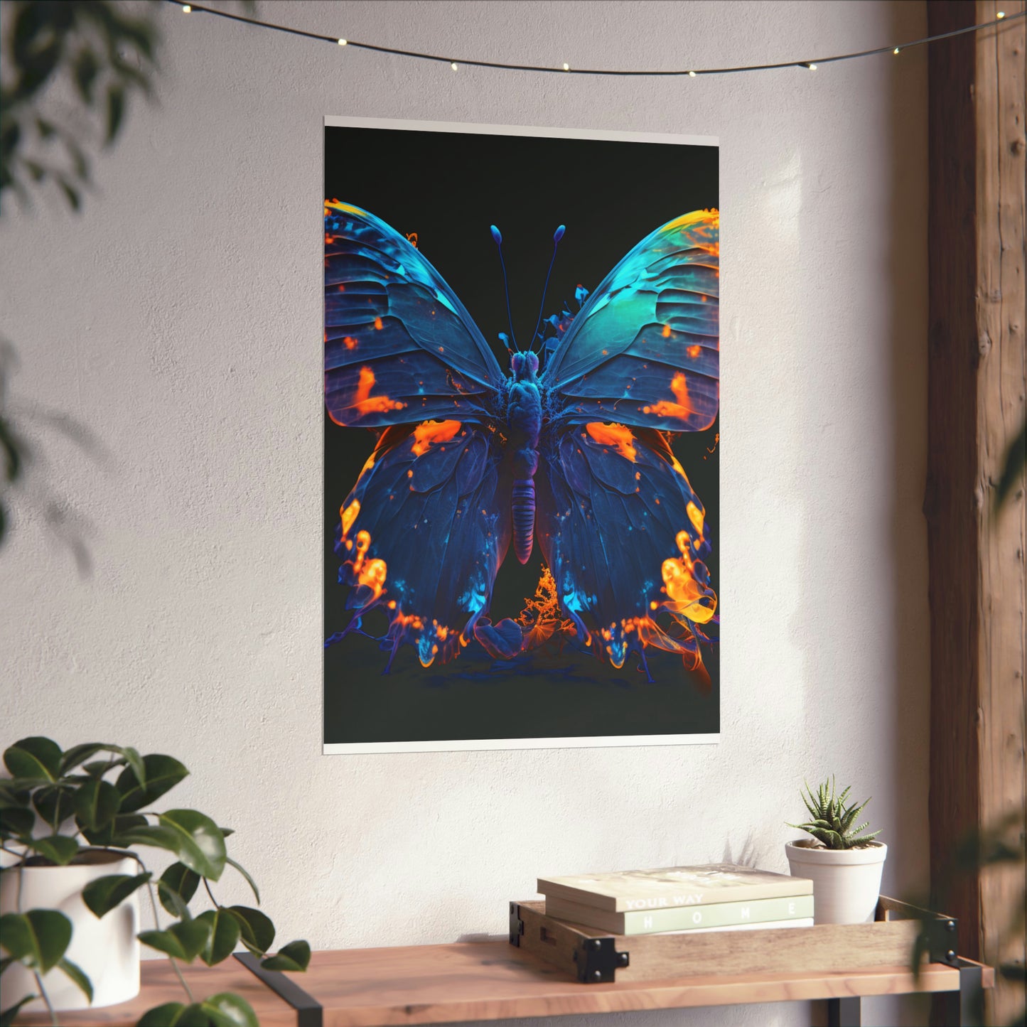 Premium Matte Vertical Posters Thermal Butterfly 3