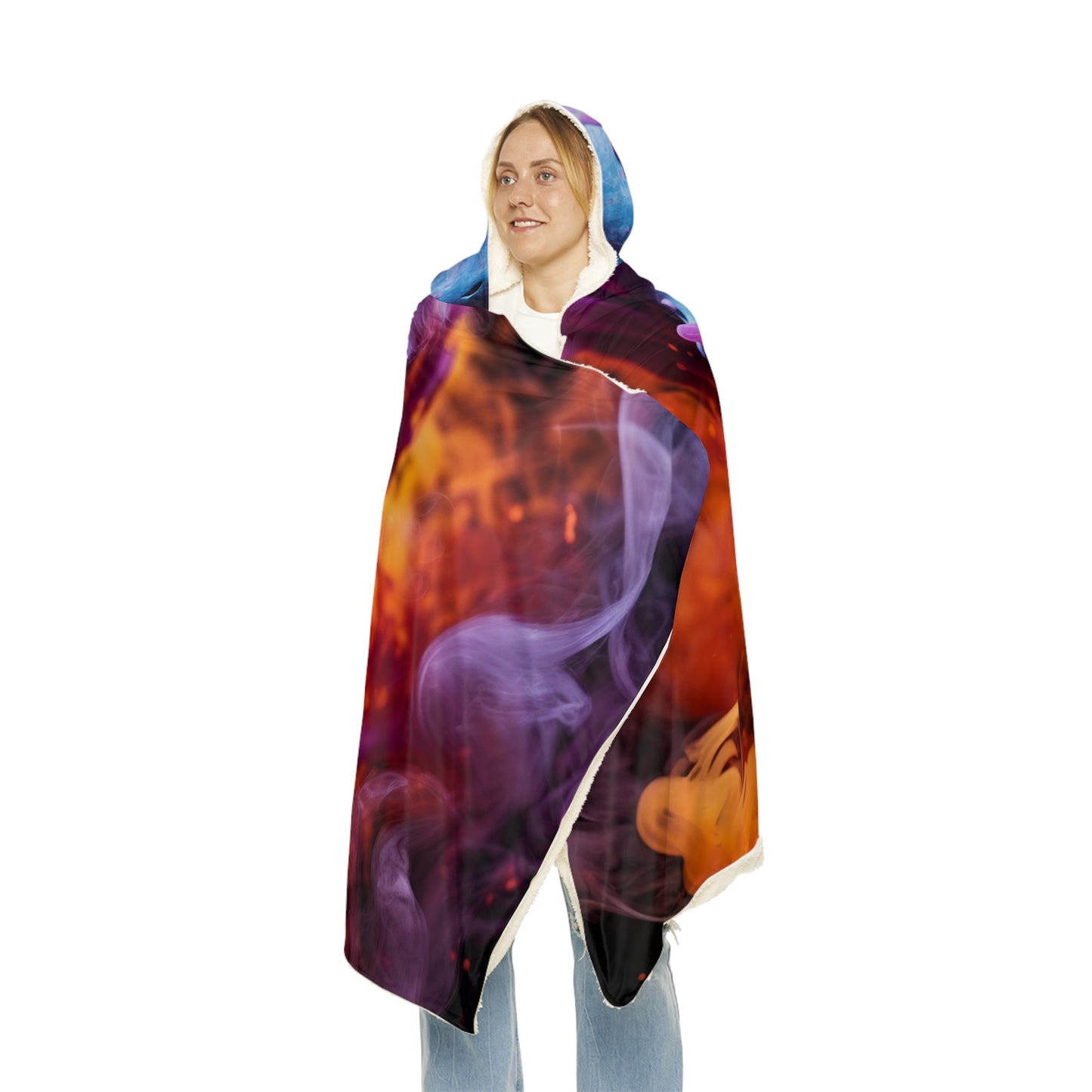 Snuggle Hooded Blanket Macro Skull 3