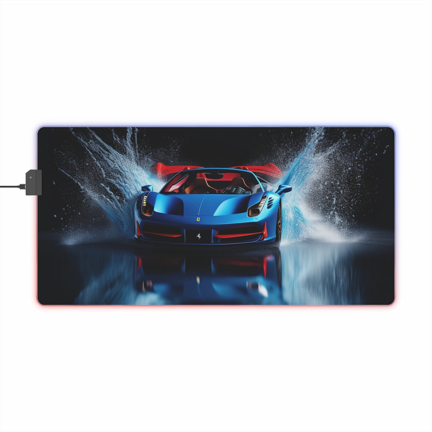 LED Gaming Mouse Pad Ferrari Water Splash 1