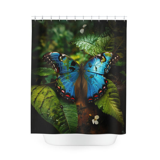 Polyester Shower Curtain Jungle Butterfly 2