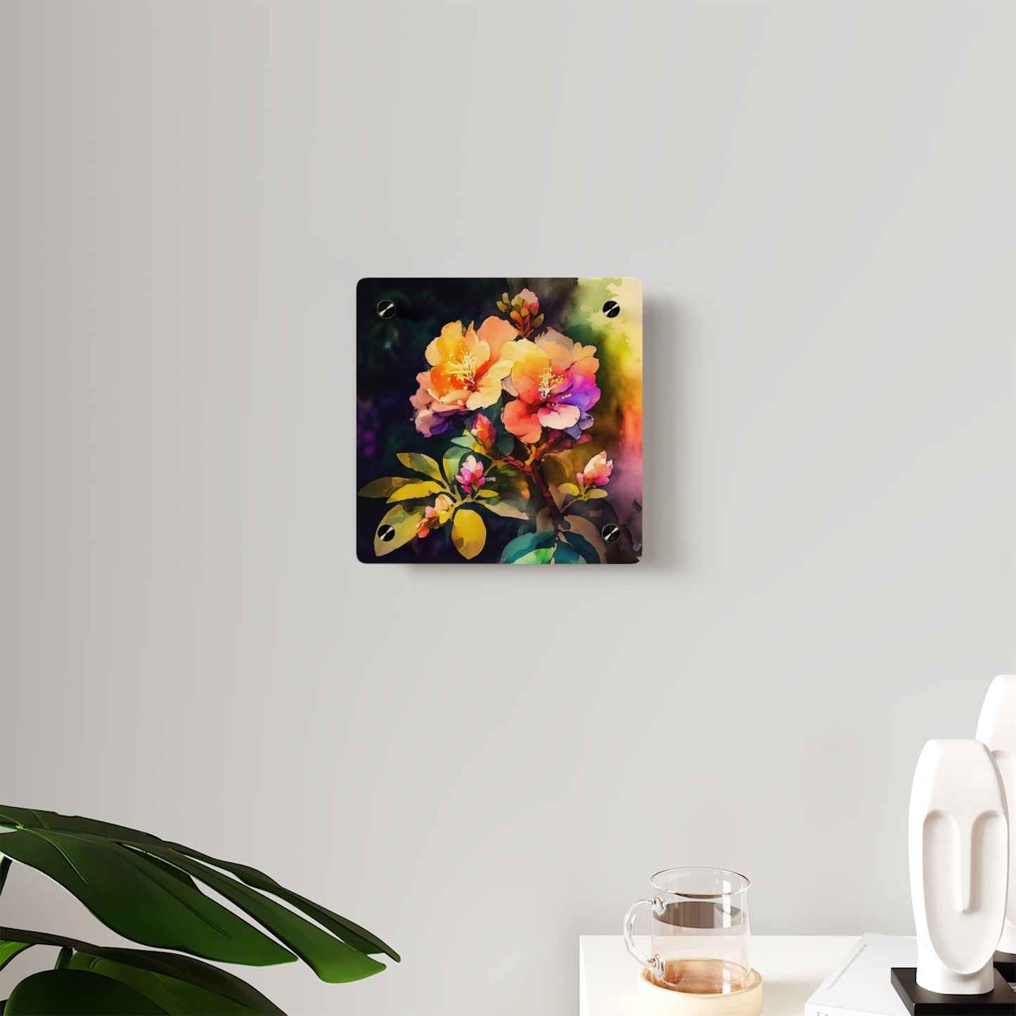 Acrylic Wall Art Panels Bright Spring Flowers 2